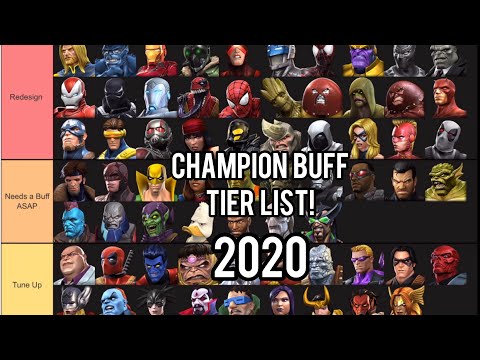 Champion Buff Tier List October 2020! - Marvel Contest Of Champions