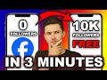 HOW TO GET 10K FREE FOLLOWERS ON FACEBOOK PAGE IN 3 MINUTES FAST WAY TO GROW FACEBOOK IN 2025