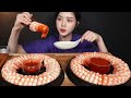 SUB Two Packs Of Shrimp Cocktails Mukbang ASMR Eating Sounds