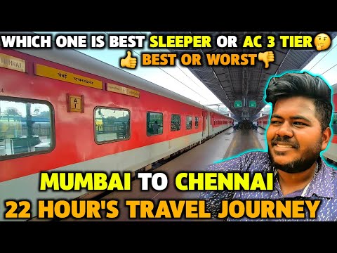 Mumbai to Chennai 🚆 Superfast Express 12163 Full Travel Journey