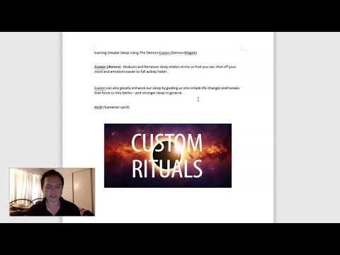 Gaining Greater Sleep Using The Demon Gusion (Demon Magick)