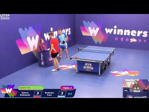 WINners CUP table 2  10.09 Ziakun Aleksandr - Rudenko Ivan 11:30