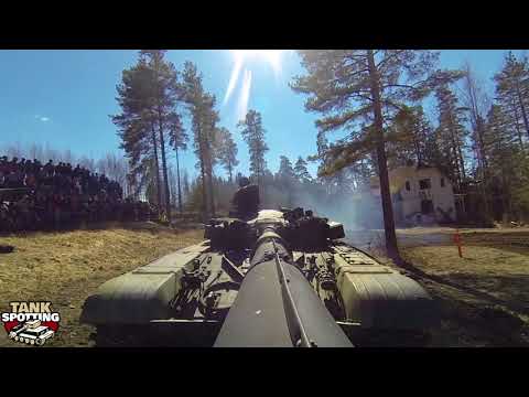 T-72M1 MBT Platoon Combat Demonstration - Cannon Rear Camera #2 - Set I - Parola Armour Museum