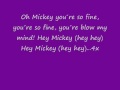 Hey Mickey lyrics 