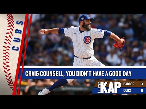 REKAP: ⚾️ Chicago Cubs 3-0 loss to San Diego Padres. ‘Craig Counsell, you didn’t have a good day!’
