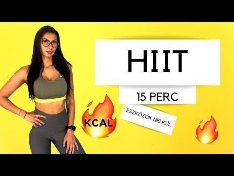 15 PERCES HIIT EDZÉS - EXTRA ZSÍRÉGETÉS / ESZKÖZÖK NÉLKÜL / KOLOSZÁR ENIKŐ