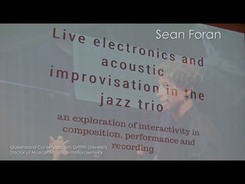 Sean Foran: Live electronics in the jazz trio