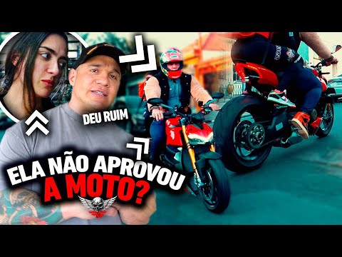 FABIO GIGA ESTREOU SUA NOVA MOTO - JULIA NÃO GOSTOU?