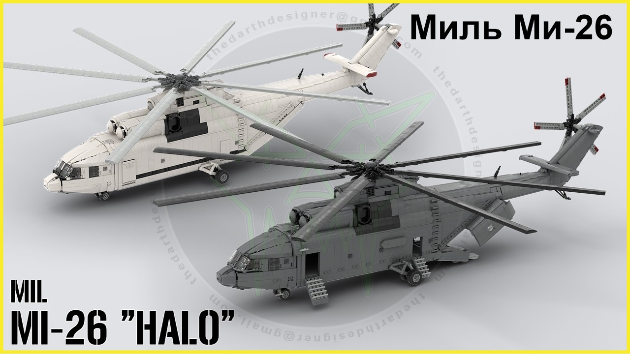 Realistic and MOTORIZED LEGO Mi-26 at 1:35 Scale | 4300+ PCS 😱