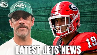 Brock Bowers Visits the Jets, Aaron Rodgers Reports Early | New York Jets News
