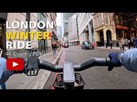 4K Cycling Through London | South Bank → Liverpool Street → Shoreditch