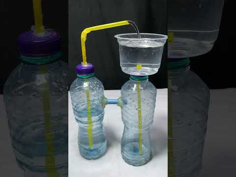 How to make automatic water Fountain Without Electricity | Non stop Water fou…#scienceexperiment