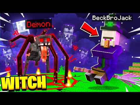 Playing MINECRAFT As A WICKED WITCH! (demons)