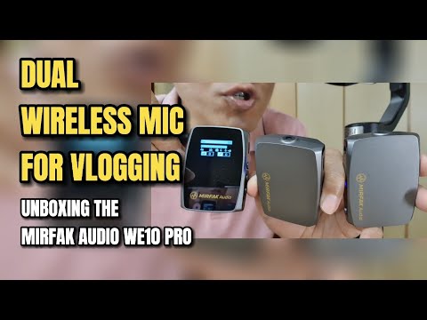 Dual Wireless Mic for Vlogging on Phone - Unboxing the Mirfak Audio WE10 Pro