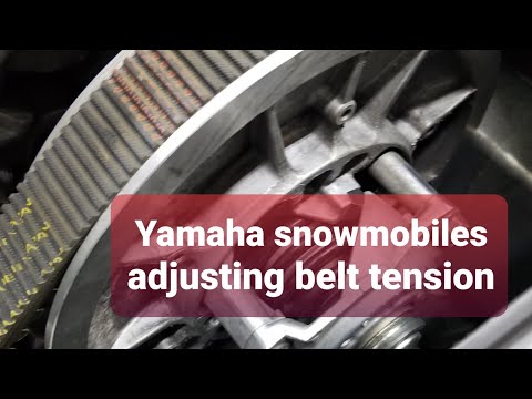Snowmobile belt tension adjustment for Yamaha sleds