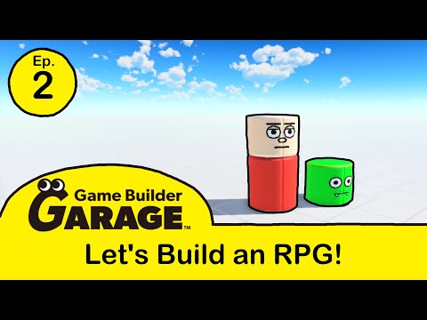 Let's Build an RPG in Game Builder Garage - Episode 2 (Custom Enemy, UI Setup, Working Healthbar)