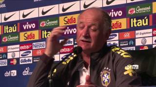 Luiz Felipe Scolari também tem seus momentos de calma