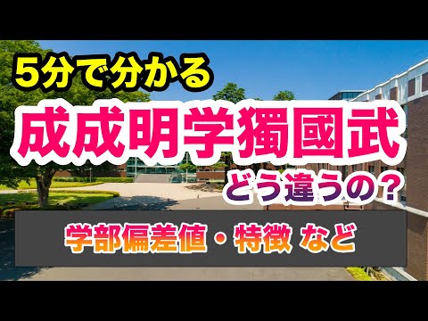 現代経済学科 【5分で分かる】成成明学獨國武の違い