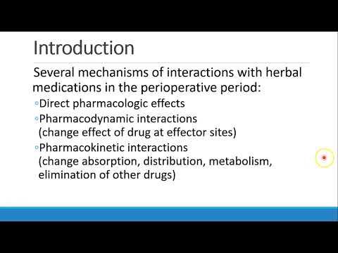 Pharmacology for Anesthesia   12 Herbal Part 1