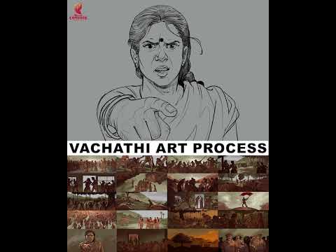 It's not  Ai generated, completely hand art painting #vachathi #vachathicase #comradetalkies