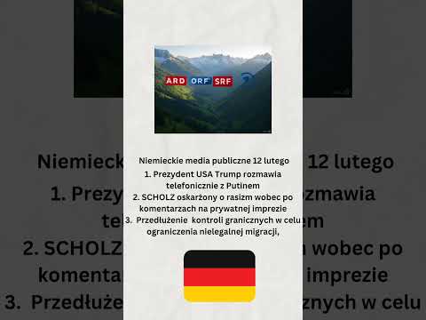 Niemieckie media publiczne 12 stycznia