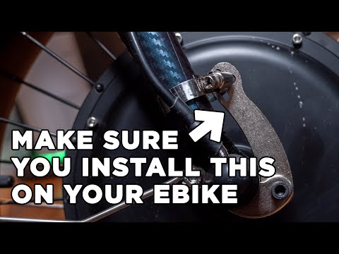 How to install a torque arm on your 1000W Front Hub eBike Motor Upgrade