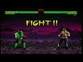 REPTILE Vs JAX MK2 GAMEPLAY Ninja Vs Special Forces Battle Combos Fatalities Mortal Kombat 2