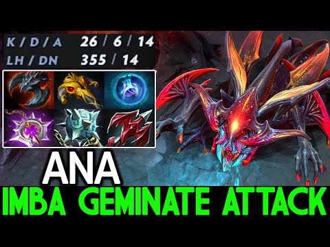 ANA [Weaver] Imba Geminate Attack Raid Boss 26 Kills Dota 2