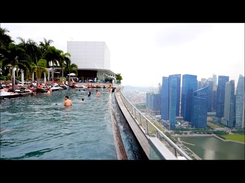Singapore SkyPark Pool - Sands Marina Bay Hotel - 57th Floor