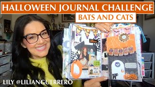Halloween Journal Challenge 2025 Day 19 / Bats & Cats / Junk Journal With Me Episode 19