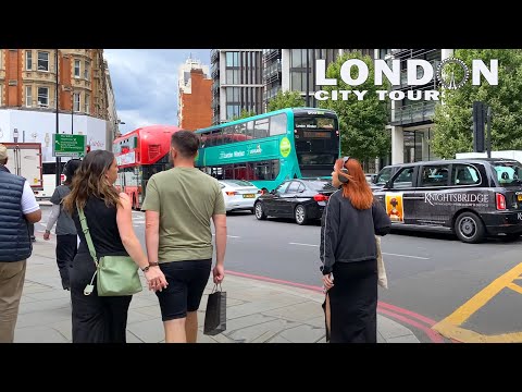 🇬🇧LONDON CITY TOUR | Knightsbridge to South Kensington |London Street Walk 4K HDR