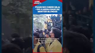 Didemo Ribuan Mahasiswa! Prabowo-Gibran Diberi Nilai Minus 100, Menteri Blunder Jadi Penyebab