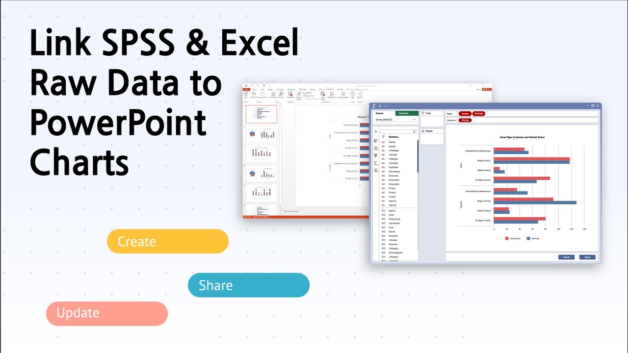 Link SPSS and Excel Raw Data Directly to PowerPoint Charts | Webinar