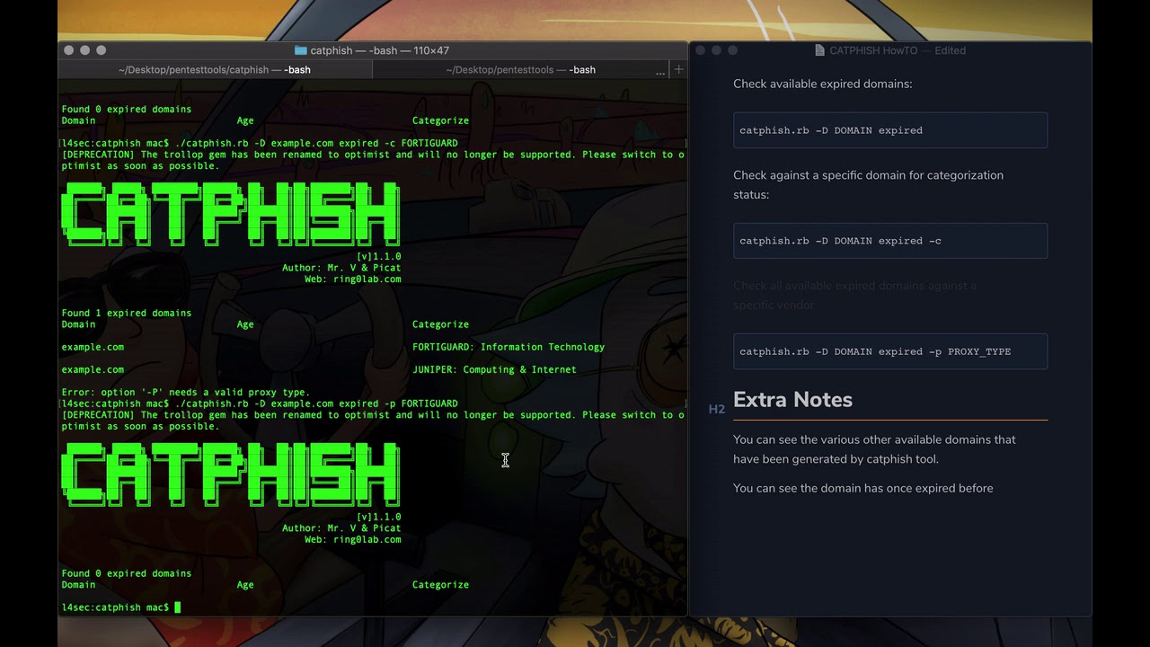 CatPhish Basic Usage