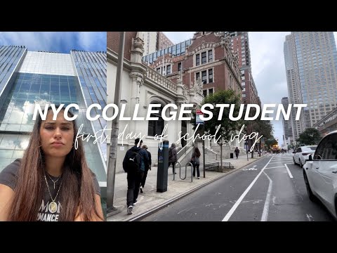 nyc college student: first day of school vlog! (John Jay College of Criminal Justice)