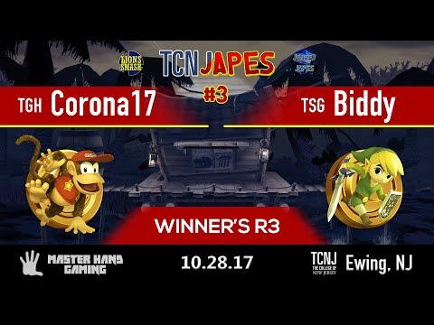 TCNJapes 3 - TGH | Corona17 (Diddy Kong) vs. TSG | Biddy (Toon Link) - Winner's R3