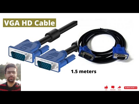 Cavo VGA Super High-Definition (SHD) 3 Metri, Maschio-Maschio HD15 Per Monitor, PC, Laptop, Proiettore, Full HD 1080p