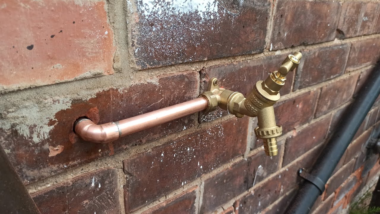 Watch video How to fit a garden/outside tap in 20 MINUTES!! Easy! Now How to fit a garden/outside tap in 20 MINUTES!! Easy!