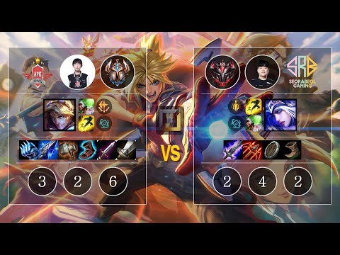 APK Trigger Ezreal vs SRB Sangyoon Ashe Bot - KR Patch 10.12