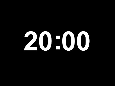Đồng hồ đếm ngược 20 phút || 20 Minutes Countdown Timer