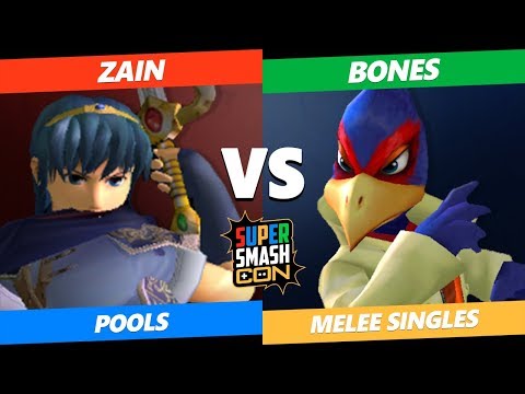 SSC 2019 SSBM - Zain (Marth) Vs. Bones (Falco) Smash Melee Tournament Pools