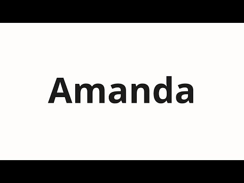 How to pronounce Amanda | Аманда (Amanda in Russian)