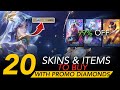 Top 20 Skins Items To Buy With PROMO DIAMONDS EPIC Recalls SAINT Seiya Skins