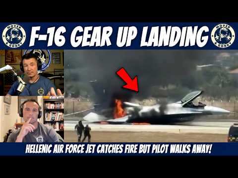 F-16 Belly Landing Caught on Video