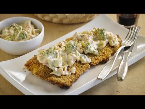 Filé de Peixe Com Creme de Brócolis e Alho-Poró