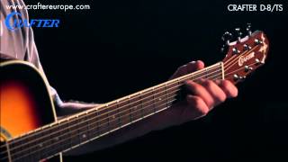 Video thumbnail for Demonstration of sound | Acoustic guitar Crafter D-8/TS by CrafterGuitars