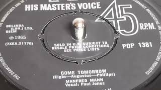 Manfred Mann - Come Tomorrow (1965 7" Single)