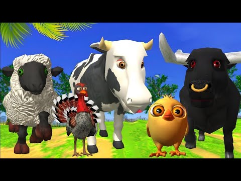 El Pollito pío 3d - el Toro y el Tractor de la Granja Part#078-el Pollito y el Tractor de la Granja
