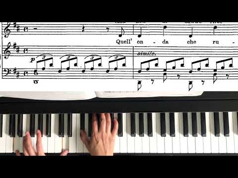 Nicola Vaccai- Piano Accompaniment - Quell' onda - D Major - High voice