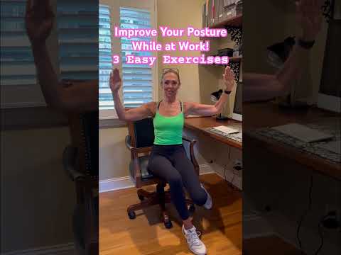 Office Exercise: Desk-Friendly Way to Better Posture #exercisetips #posture #posturetips